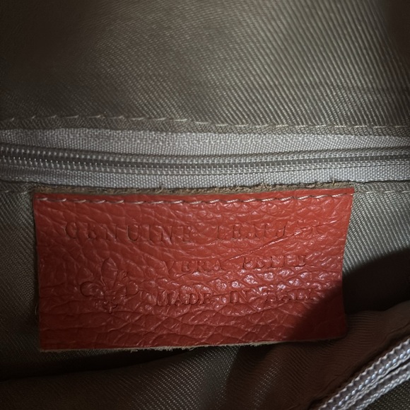 Italian Leather Orange Handbag - Picture 4 of 4